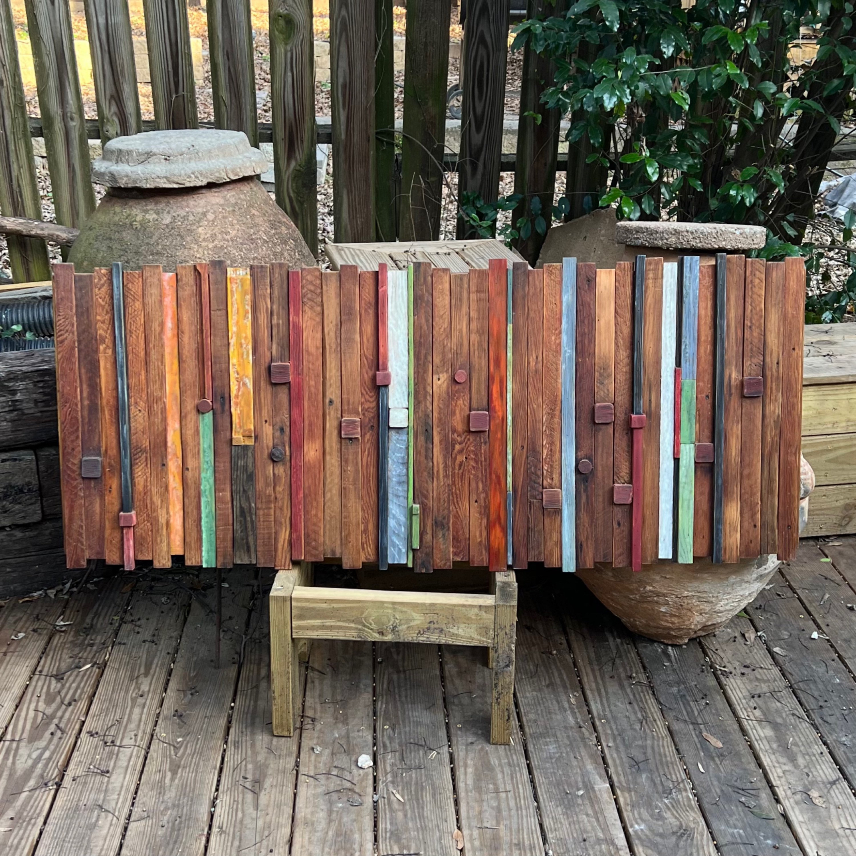 Wall Reclaimed Barn Wood Art Modern Large Rustic Mix Media, Sculpture ...