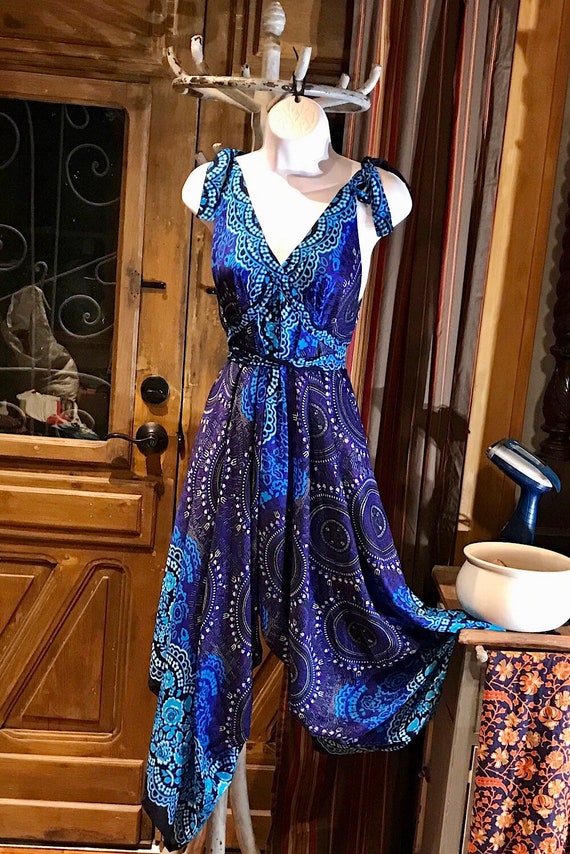 Boho Jumpsuit Bohemian Clothing Boho Jumpsuit Harem Pants Loose Yoga Festival Pants Wide Leg Women Festival Pants Hippie Summer Romper Etsy