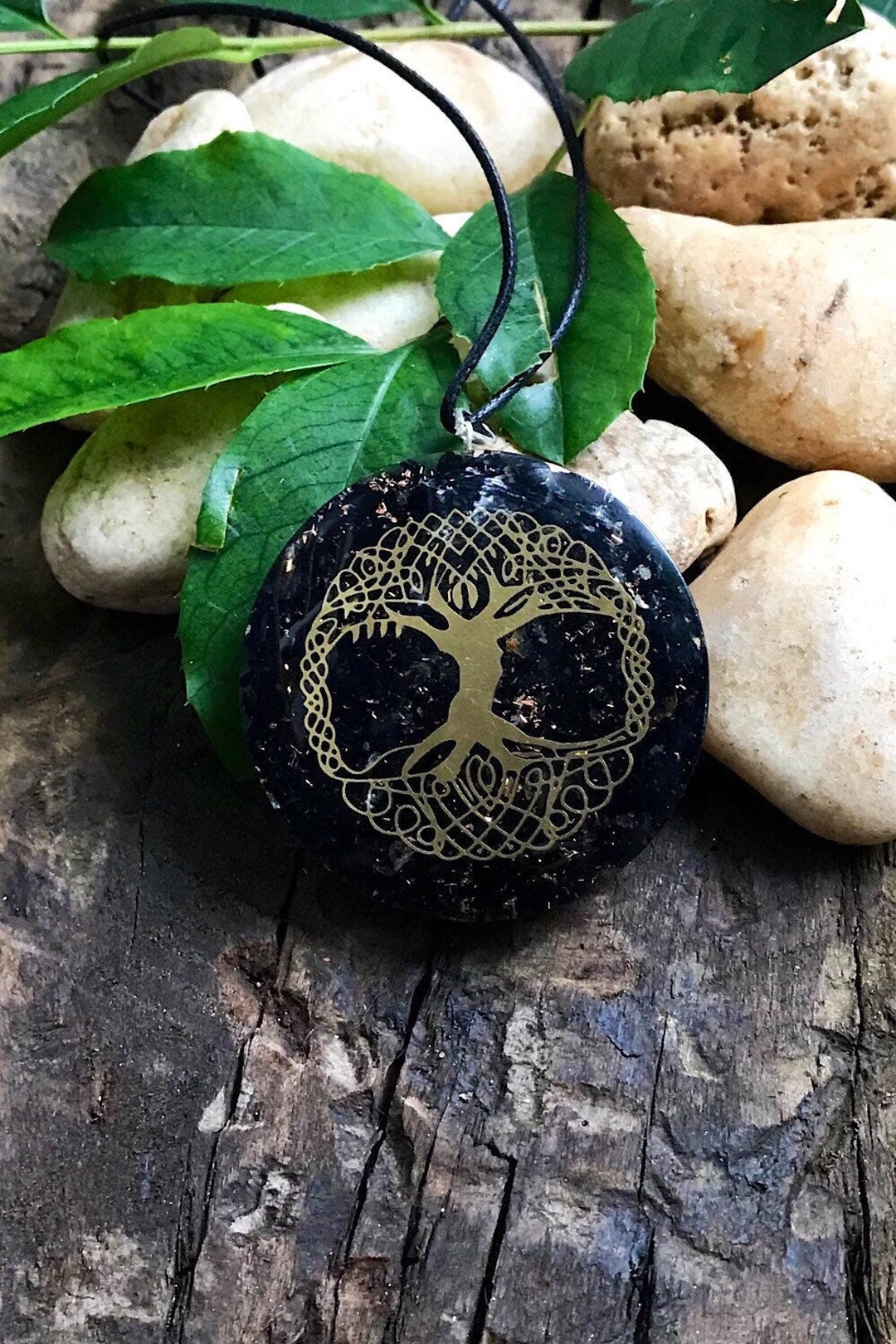 Orgon Metaron Würfel Halskette - Blauer Orgonit Anhänger Für Energieausgleich