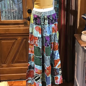 Boho long Skirt, Patchwork Long Maxi Skirt, Bohemian Boho Chic Festival Skirt, Ethnic Hippie Summer One Size Feminine Long Skirt, Boho SkIrt