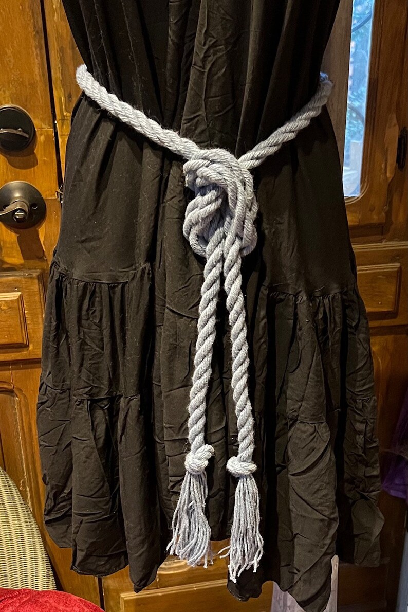 Cotton Rope Knotted Belt, Twisted Boho Festival Hippie Tcotton Wrap ...
