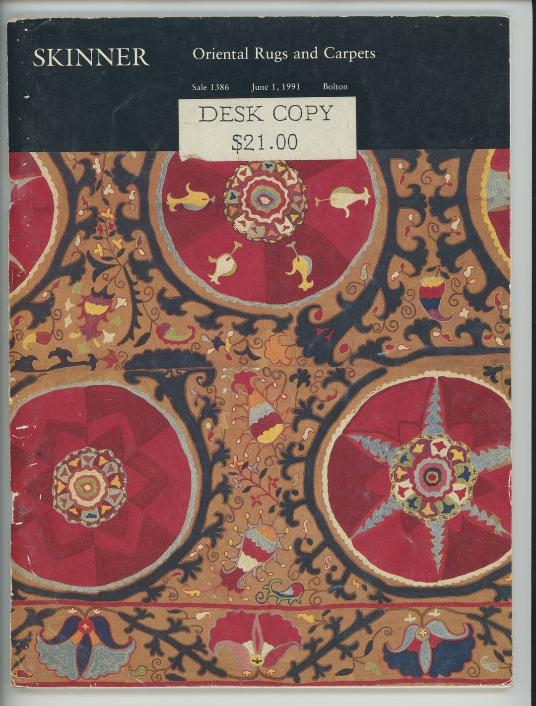 Skinner Auction Catalog Reference Book Oriental Rugs Carpets 1386 June