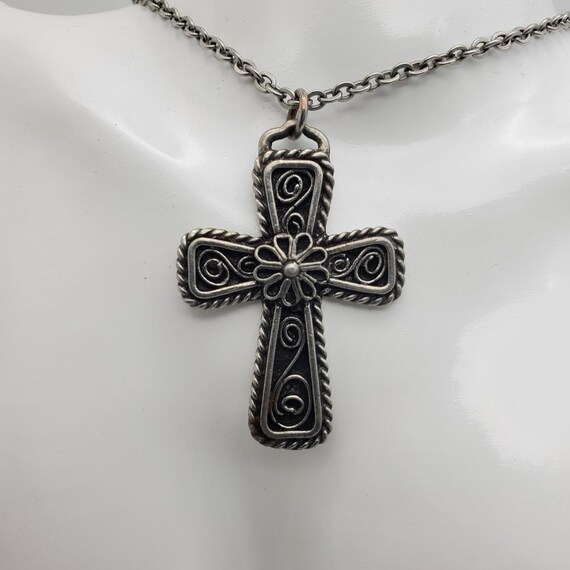 Havstad Tinn Pewter Cross Pendant Necklace Pectoral C… - Gem