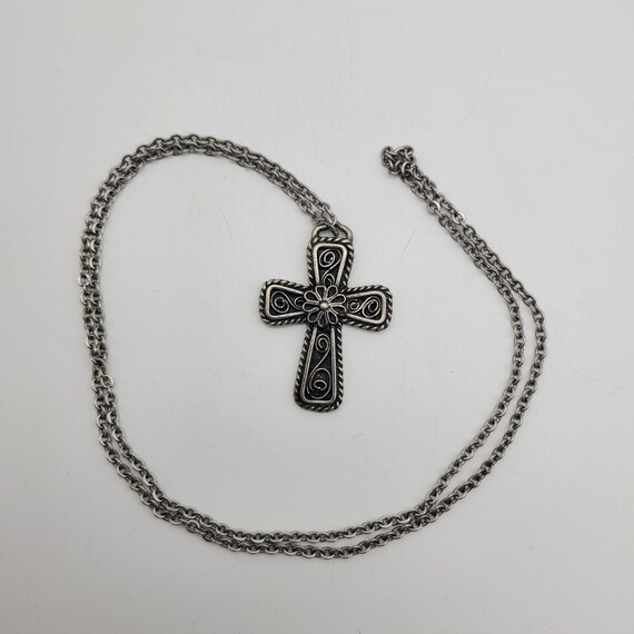 Havstad Tinn Pewter Cross Pendant Necklace Pectoral C… - Gem