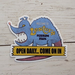 Lester's Possum Park Sticker