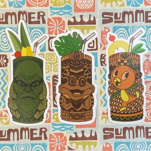 Tiki Mug Stickers