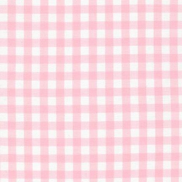 Baby Pink Medium (1/4 inch.) Carolina Gingham Woven Fabric by Robert Kaufman.  100% cotton P-16368-107 - By the Yard