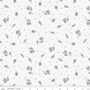 Christmas Fabric - Spruce Off White - Winterland by Amanda Castor for Riley Blake - 100% cotton. C10711 Off White