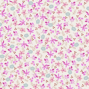 Floral Fabric "Jolie Petal" from Dollhouse by Amy Sinibaldi for Art Gallery - 100% premium cotton - DHS-1084