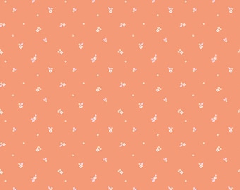 Floral Fabric - "Ditzy Coral" from Community Collection by Citrus & Mint Designs for Riley Blake Designs.  100% cotton - C11105 Coral