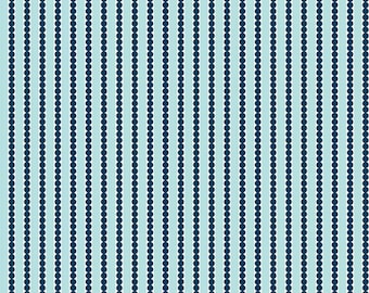 Stripe Fabric - "Seed Rows Blue" from Garden Party by Keera Job Design Studio for Riley Blake Designs.  100% cotton - C9565 Blue