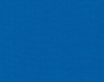 Blue Kona Solid Fabric "Pacific" by Robert Kaufman. 100% cotton. Kona Cotton. Medium Ocean Blue Solid Fabric. K001-90