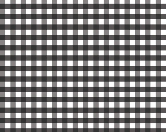 Black Gingham Fabric by Riley Blake. Medium 1/4 Inch. Etsy