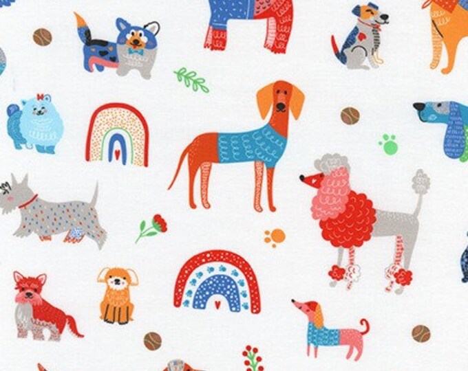 Dog Fabric Whiskers & Tails Collection for Robert Kaufman. Dogs and