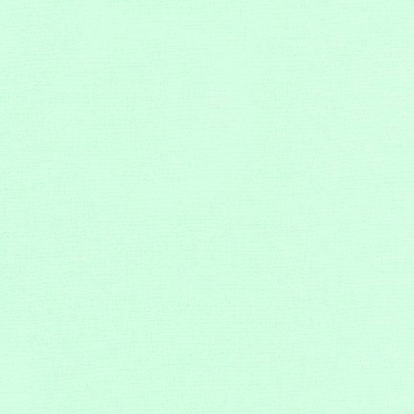 Kona Solid Fabric "Sea Mist" by Robert Kaufman. 100% cotton. Kona Cotton. Light Bright Turquoise Aqua Solid Fabric. K001-1852