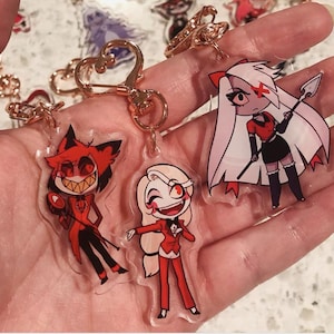 Hazbin Hotel - 2.5&quot;  Double Sided Acrylic Keychains
