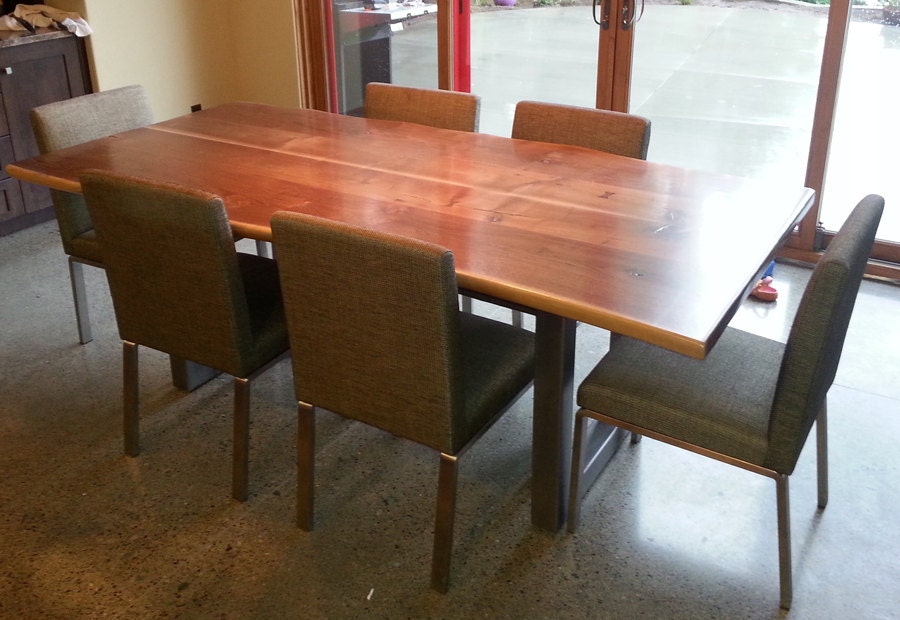 Live Edge Dining Table With Metal Legs - Etsy