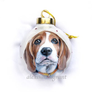 Ornament, Custom Pet Portrait, Hand Painted from Your Photographs, Cat, Dog, Horse, Personalized Gift, Christmas Gift, Holiday Decor image 7
