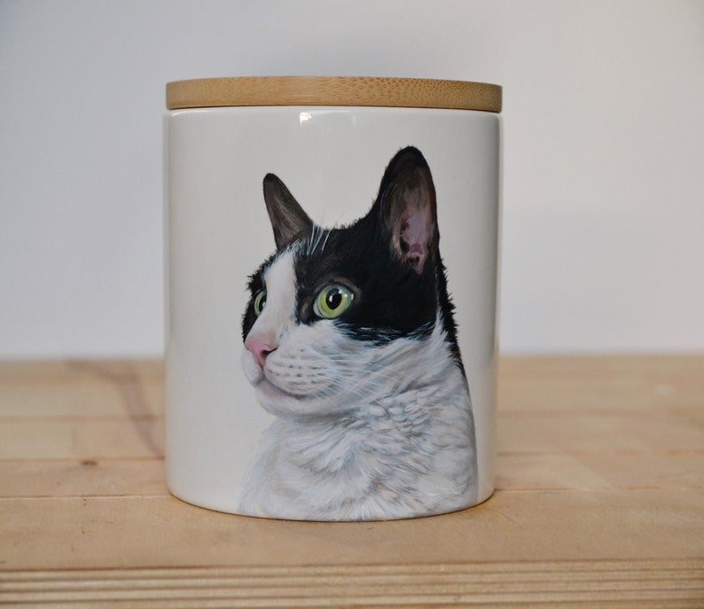 Pet Portrait Urn Hand Painted Urn Pet Memorial Dogs and Etsy