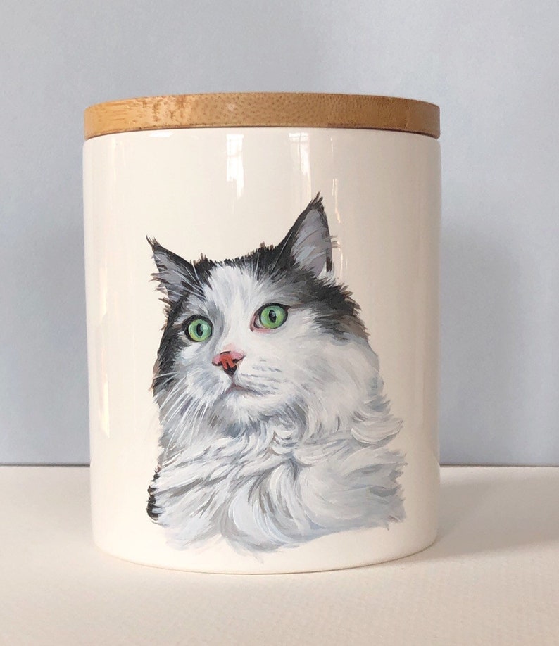 Pet Portrait Urn Hand Painted Urn Pet Memorial Dogs and Etsy