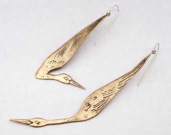 Crane Earrings