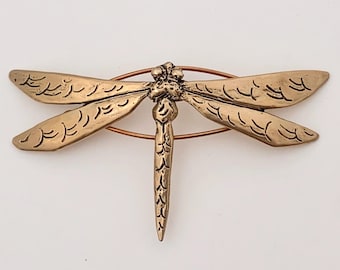 Grampo de cabelo de libélula