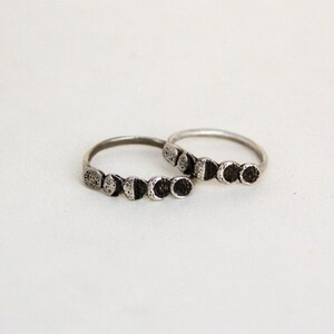 Moon Phase ring Silver image 3