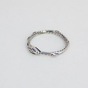 Ouroboros ring Silver image 3