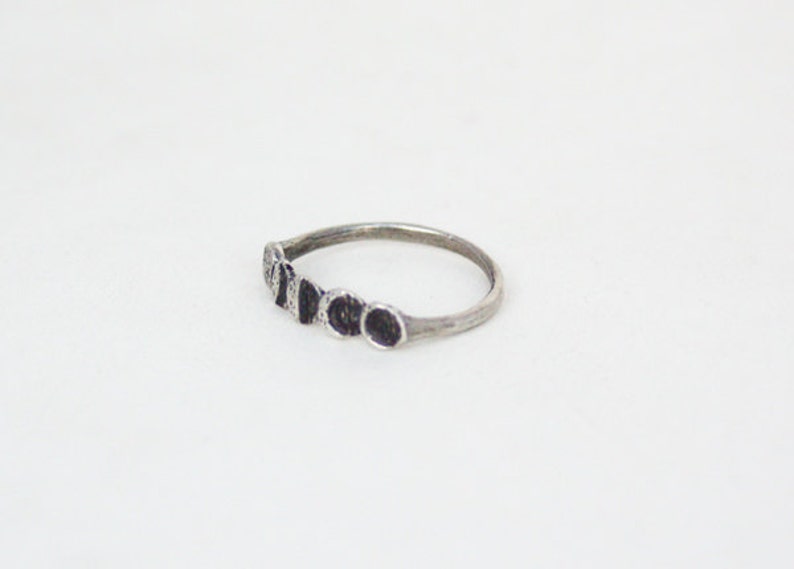 Moon Phase ring Silver image 2