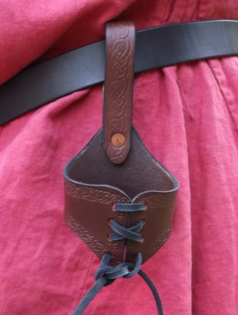 Drinking Horn Belt Frog Viking Horn Holster Viking Drinking Etsy