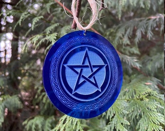 Adorno Yule - Pentagrama azul