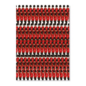 Gedessineerde Queen's Guard Card, London Themed Card, Geïllustreerde London Card, Wenskaart, London Queen's Guard, Illustratiekaart