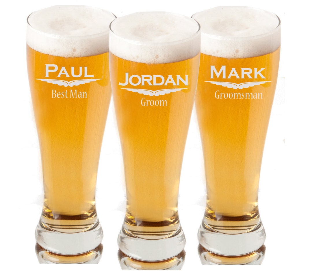 Personalized Beer Glass, Personalized Pilsner Glasses, Engraved Beer ...