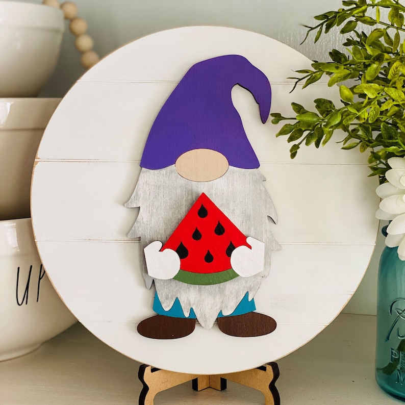 art kit FREE SHIPPING seasonal sign Interchangeable Shiplap Gnome Sign