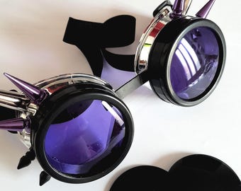 Gafas Cybergoth - Gafas Cyberpunk Moradas - Gafas - Gafas 2525 - Gafas Burning Man - Moda cibernética