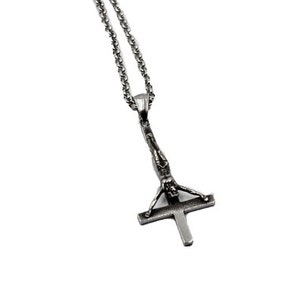 The Inverted Cross Necklace - Dark Funeral - Dark Funeral Necklace - Satanic Necklace - Gothic Necklaces - Cross Necklaces - Black Metal