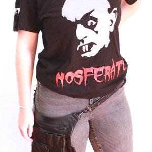 Nosferatu - horror t-shirt - terror t-shirt - vampire t-shirt - black t-shirt - terror t-shirt by steamretro - t-shirts image 2