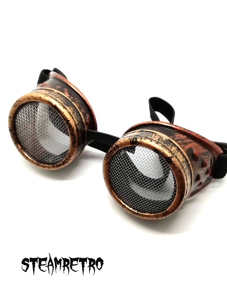 steampunk steampunk goggles dieselpunk dieselpunk goggles burningman goggles madmax goggles post apocolyptic goggles cybergoth image 5