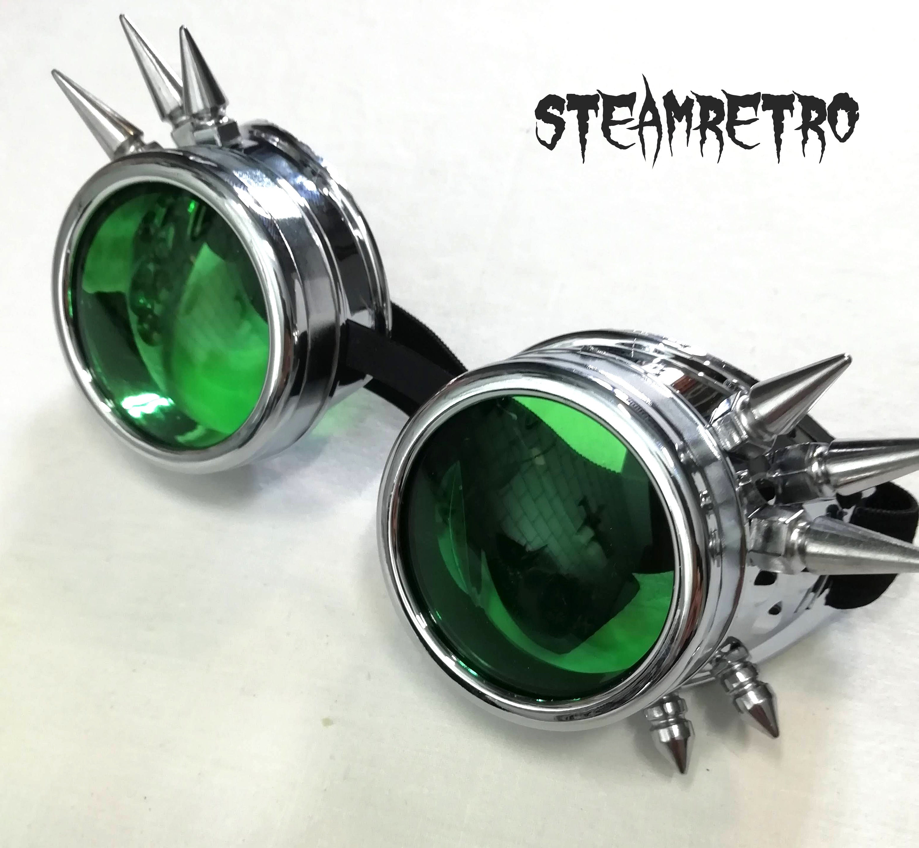 Gafas Steampunk, Gafas Steampunk, Gafas de sol Steampunk, Gafas de Aviador,  Gafas Cibernéticas, Gafas Cyberpunk, Gafas Negras, Gafas Cyberpunk -   España