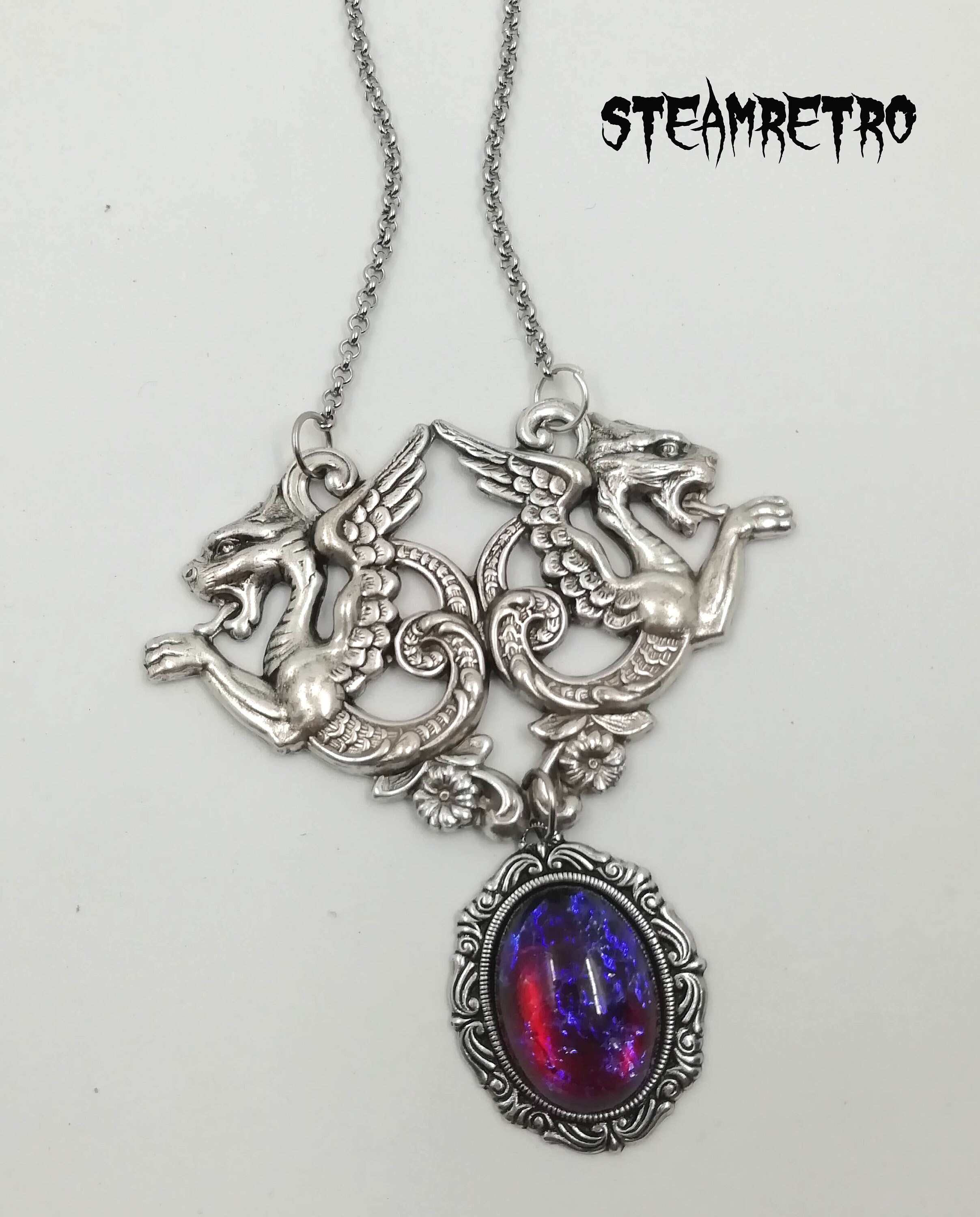 Mother of Dragons Necklace Gothic Gothic Necklace Dragon Etsy