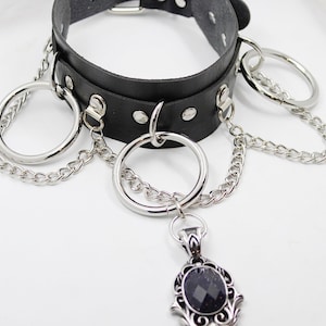 Tourmaline Gothic Choker - Goth Choker - Metal Choker - Choker - Punk Choker - Goth - Goth Accessories - Elder Goth Choker
