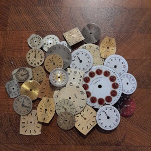 Veel wijzerplaten - Veel wijzerplaten - 30 wijzerplaten - 30 wijzerplaten voor Steampunk-sieraden - Veel 30 wijzerplaten.