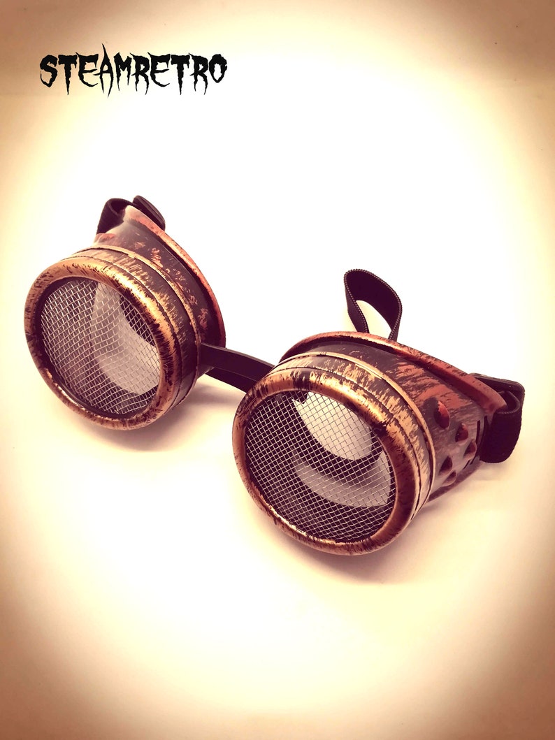 steampunk steampunk goggles dieselpunk dieselpunk goggles burningman goggles madmax goggles post apocolyptic goggles cybergoth image 2