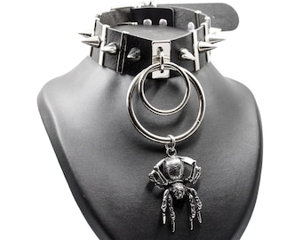 Shelob Choker - Goth Choker - Gotisk Choker - Spindel Choker - Spindel Halsband - Spindel Smycken - Emo Choker - Goth