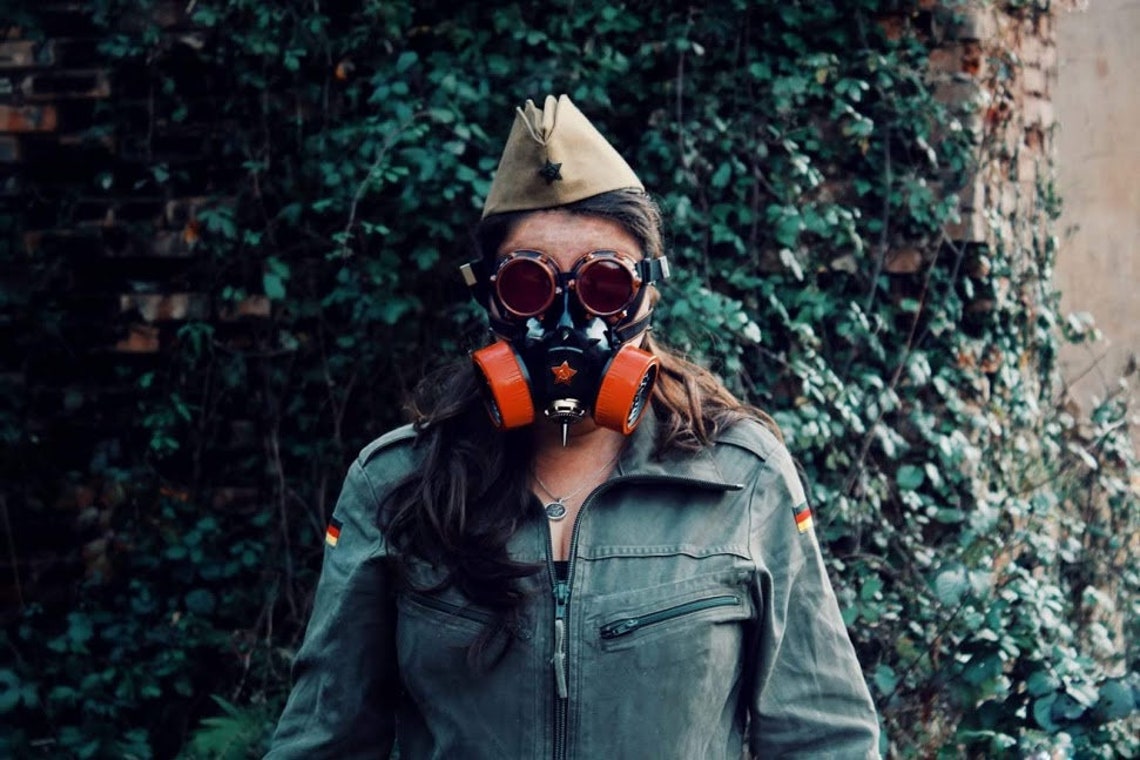 Fallout Wasteland Máscara de gas funcional máscara Steampunk Etsy