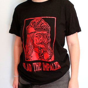 Vlad the impaler - horror t-shirt - terror t-shirt - vlad tepes vampire t-shirt - black t-shirt - terror t-shirt by steamretro - t-shirts