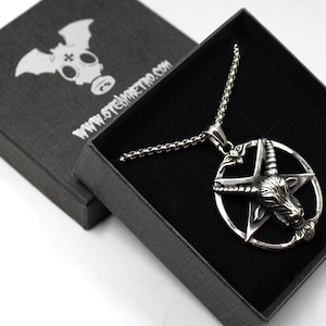 Baphomet - Baphomet Necklace - Baphomet Pendant - Satanic Necklace - satanic Pendant - Satanic jewellery - Pentagram Necklace - Goth - Metal