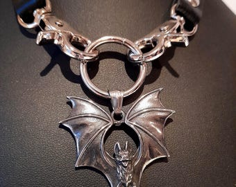 Batshit crazy choker - Gotisk fladdermuschoker - Fladdermushalsband - Gotisk mode