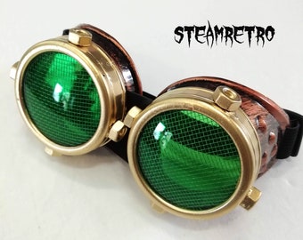 steampunk - steampunkglasögon - cybergoth-glasögon - skyddsglasögon - svetsglasögon - lajvglasögon - cosplay-glasögon - cyberpunk - dieselpunk