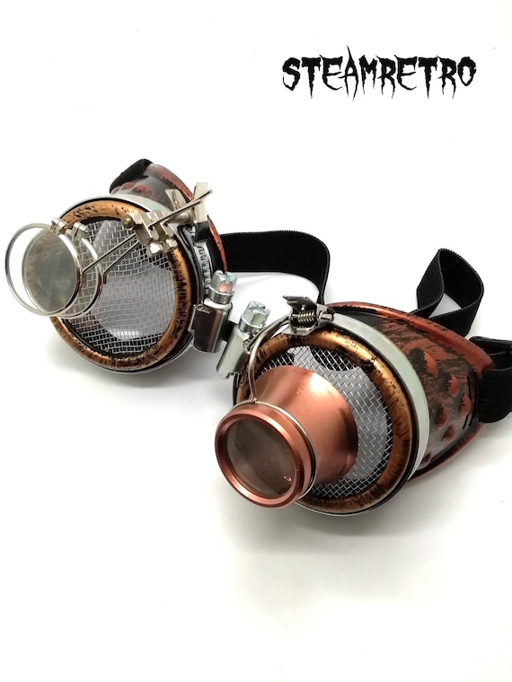 Steampunk Goggles, Vintage Goggles, Victorian Goggles, Aviator Goggles,  Steampunk Glasses, Engineer Goggles, Cosplay Goggles 